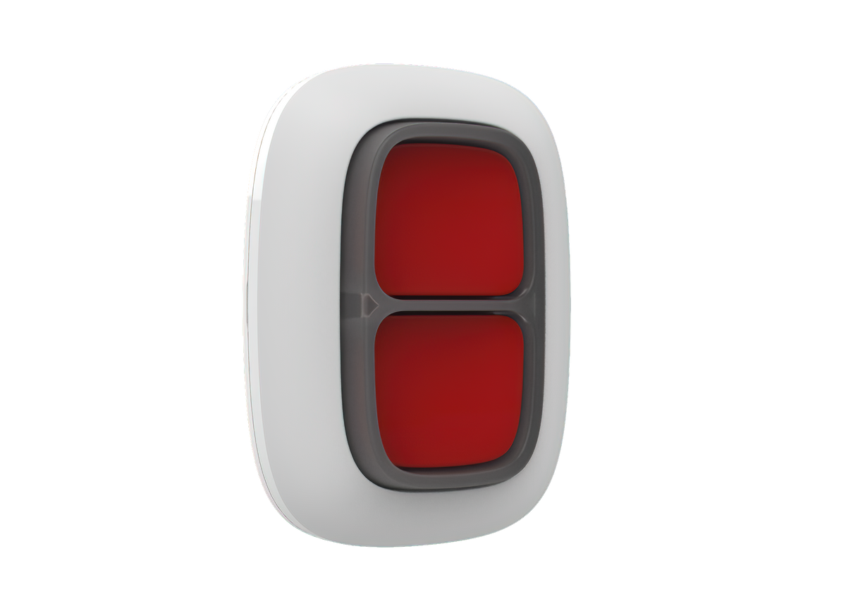 AJAX PANIK BUTTON (2-TASTEN) - FARBE WEISS