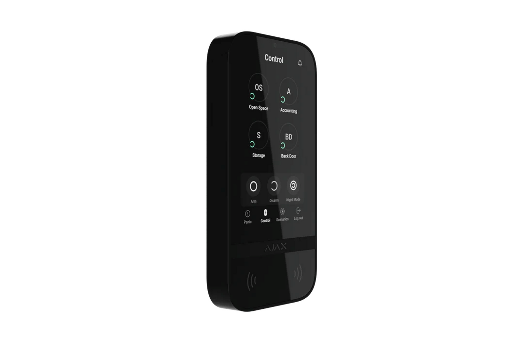 AJAX BEDIENTEIL "TOUCHSCREEN" - FARBE SCHWARZ